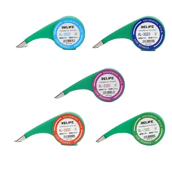 Relife-はんだ付け芯ワイヤー錫ストリップ、電話修理ツール、除去錫ストリップ、RL-1520、RL-2020、RL-2520、RL-3020、RL-3520