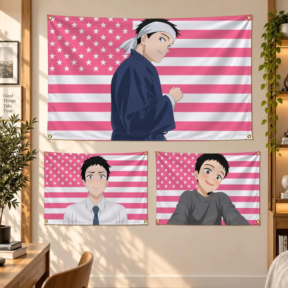 Anime My Dress-Up Darling Expressive W-Wakana Gojo Flags Banner Decor for Bedroom,Garden,Party,Club,Gaming Room,Garage Fan Gift