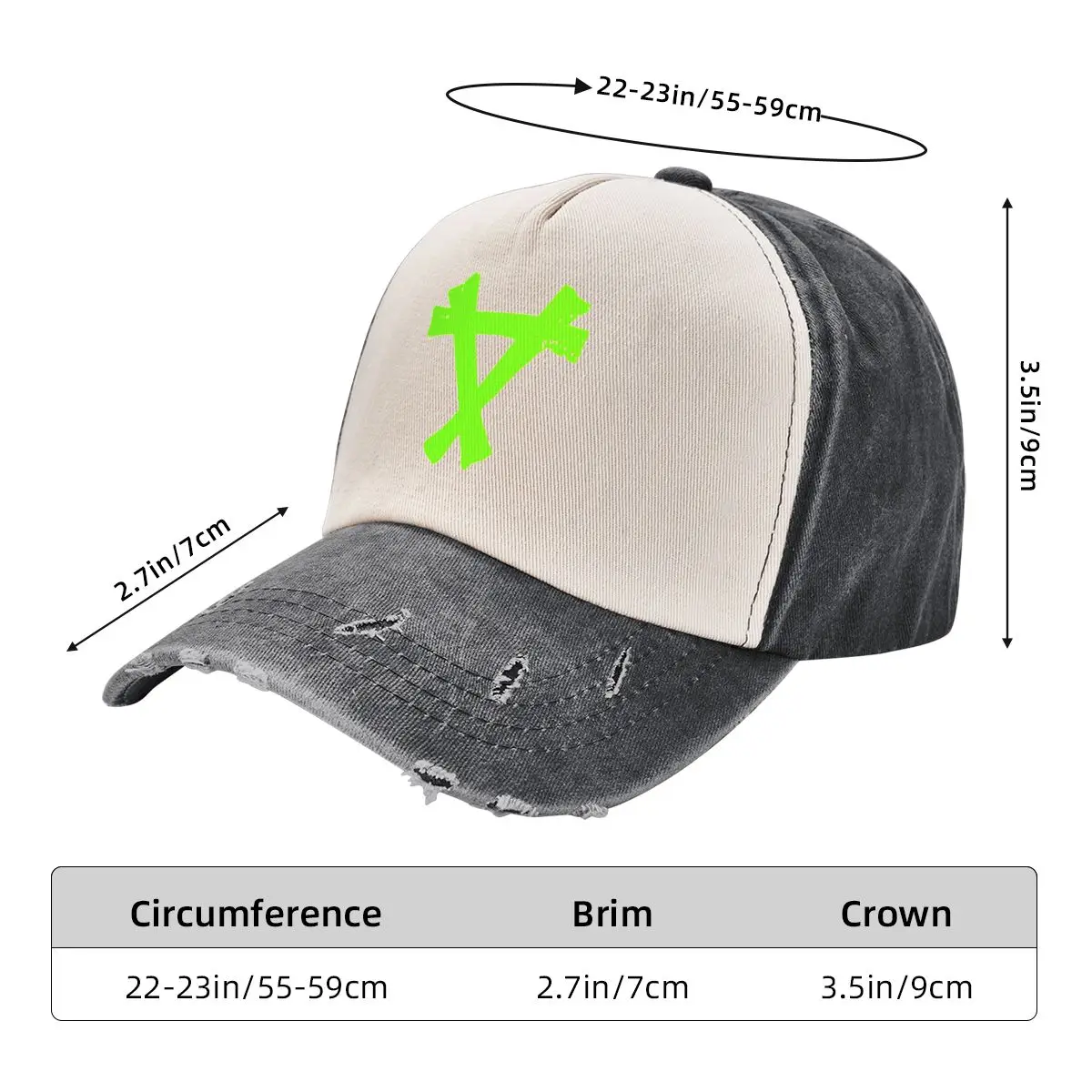 Sigil of The Ratmen (Colour) Baseball Cap Sports Cap birthday dad hat custom Hat Mens Hats Women's image 6