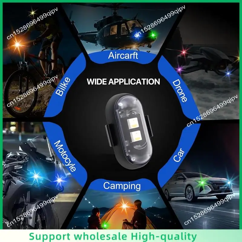 

ABSF High Brightness Wireless LED Strobe Light 10PCS Car With Remote Control, 8 Colors USB Charging