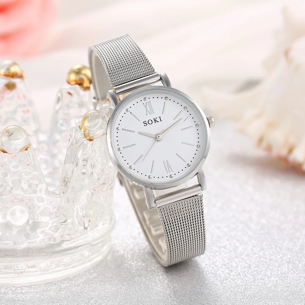 

New Women Gold Luxury Casual Quartz Watch Metal Mesh Stainless Steel Watches Ladies Wrist Watches Reloj Mujer Montre Femme Часи