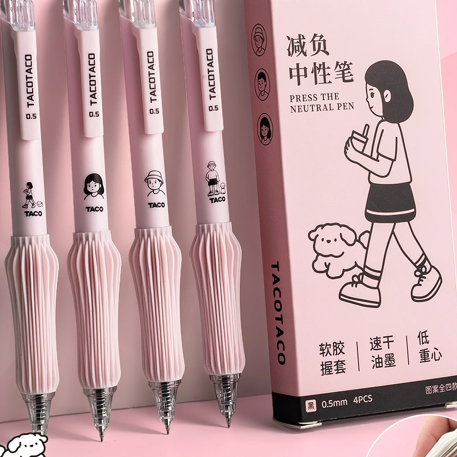 

6pcs Calligraphy Gel Pens Set Bold 1.0mm Ballpoint Multi Color for Writing Drawing Painting Marker F7720