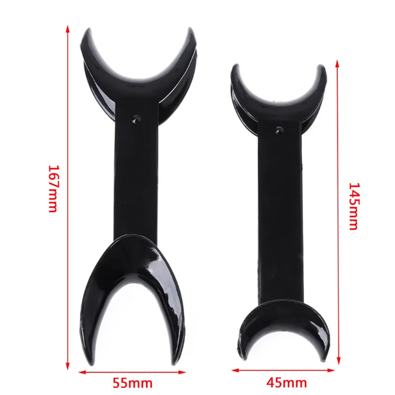 JUMTOP 4Pcs Dental T-Shape Retractor Mouth Opener Double Head Orthodontic Teeth Mouth Opener Dentistry Tools