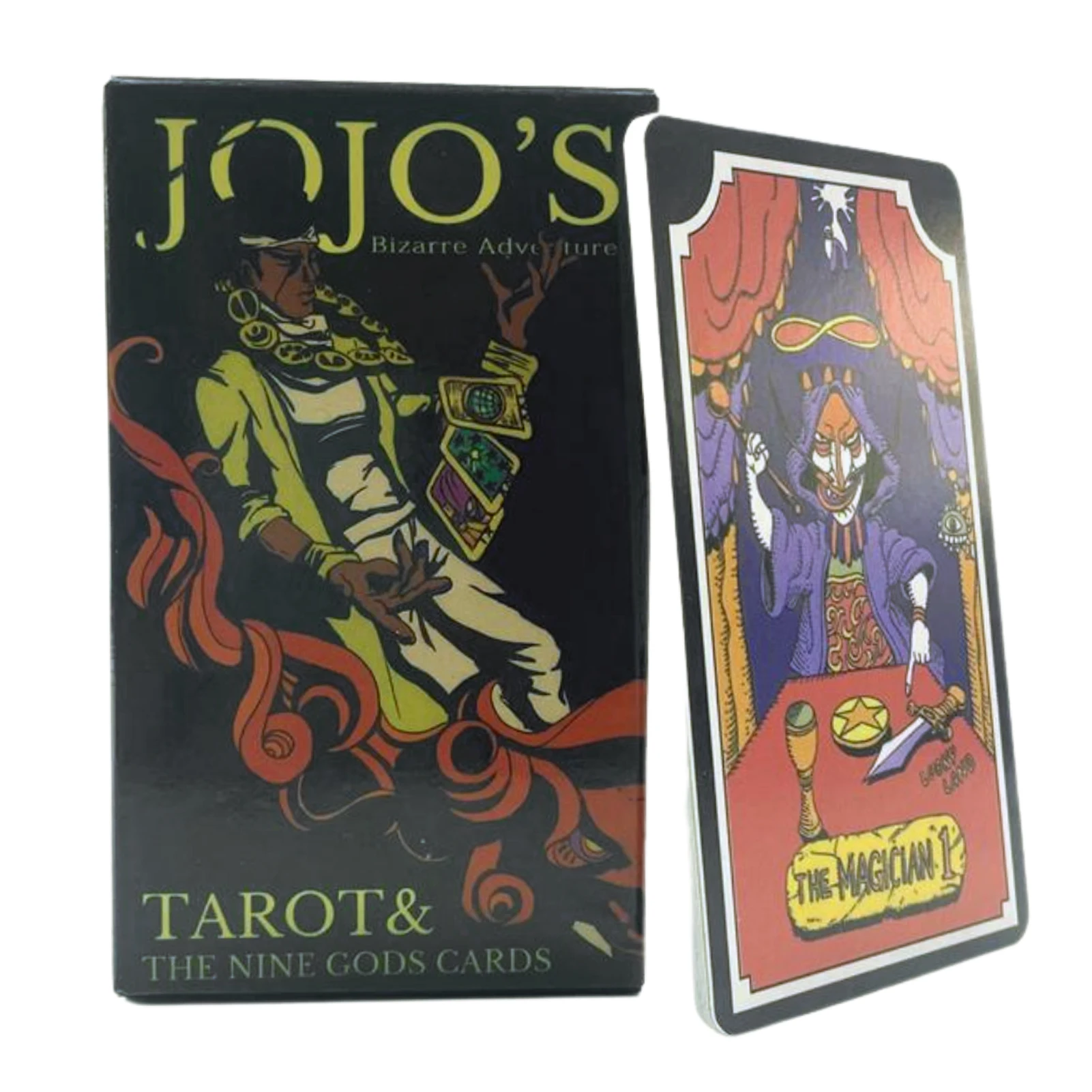 JoJo's Bizarre Adventure STARDUST CRUSADERS jojo Tarot Cards 22 REGULAR & FAN ART Grand Akana & 9 Royal Gods Cosplay 53pcs Gift