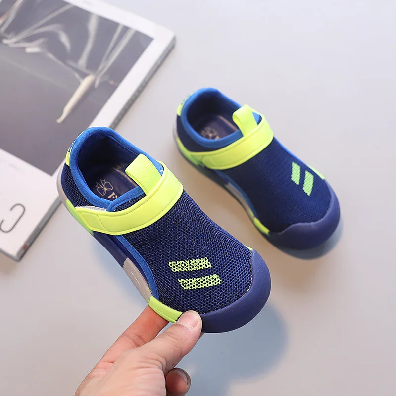 Children Sandals Boys Breathable Mesh Sport Sandals Girls Toe Protection Soft Sole Casual Shoes Size 23-36