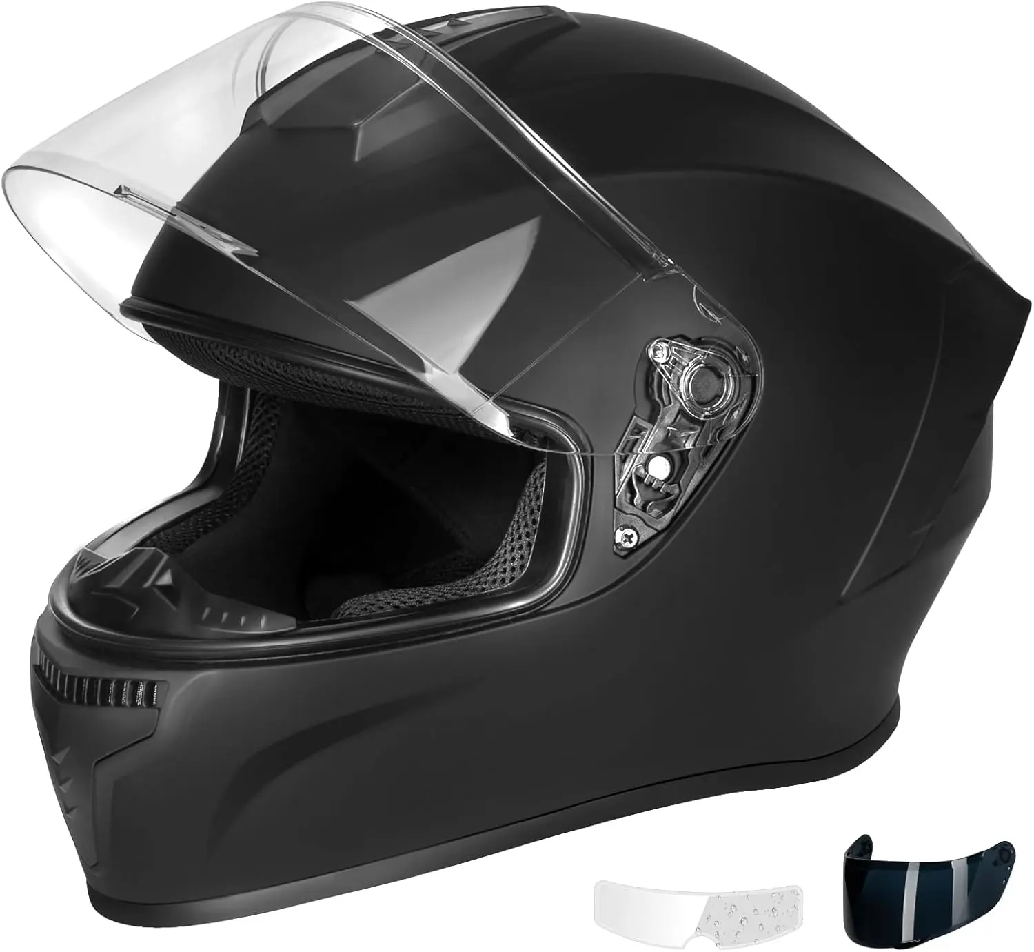 Casco integrale moto approvato DOT, guscio in ABS leggero, Anti-appannamento F incluso, casco cascos para motos Street Bike per A