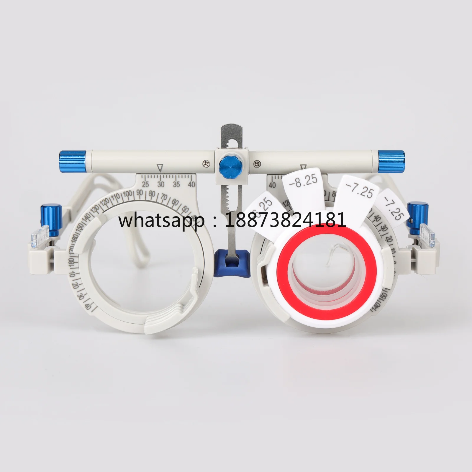 Optometry Trial Frame Lightweight PD 48-80mm Adjustable | 4 Lens Slots with Eye Distance Scale fast shipping