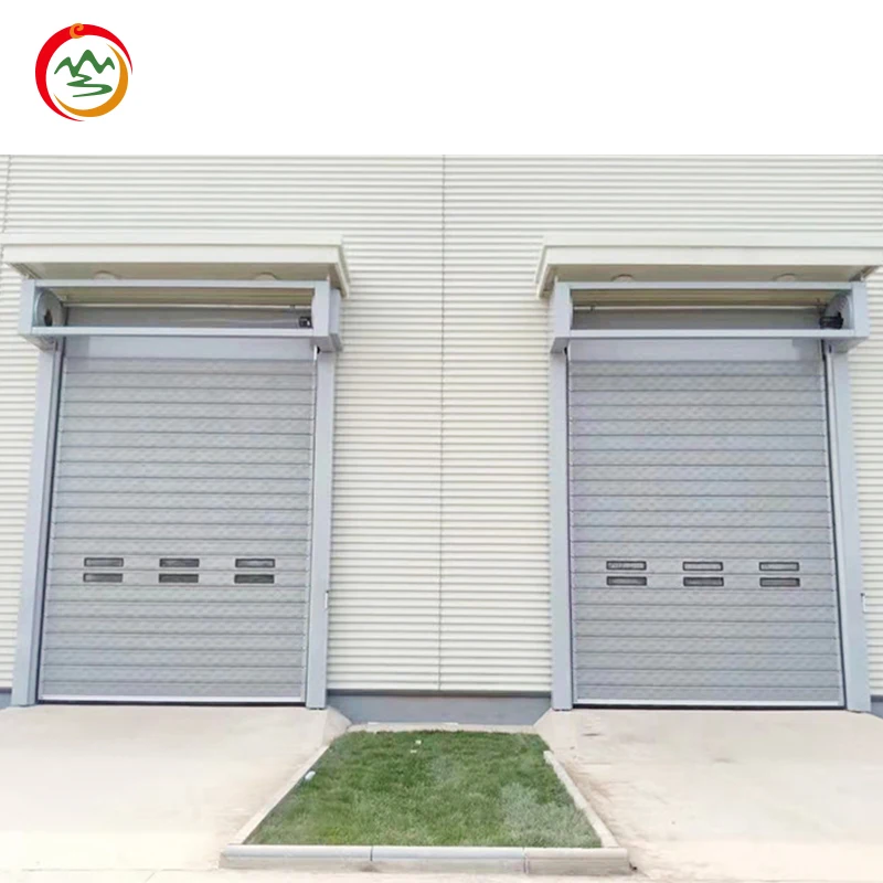 Sprial High Speed Door Insulated Roll Up Door Rolling Steel Commercial Doors For Buildings