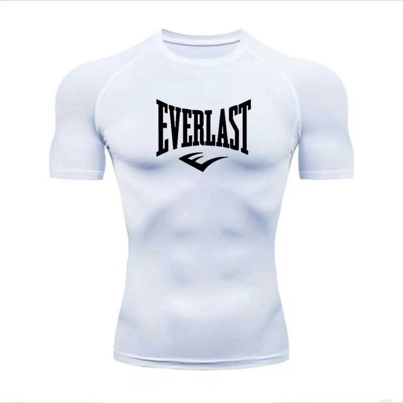 

EVERLAST Men's Long Sleeve Compression T-Shirt Sunscreen Second Lyle Skin Running Fitness Anti-Rash Training Clothing