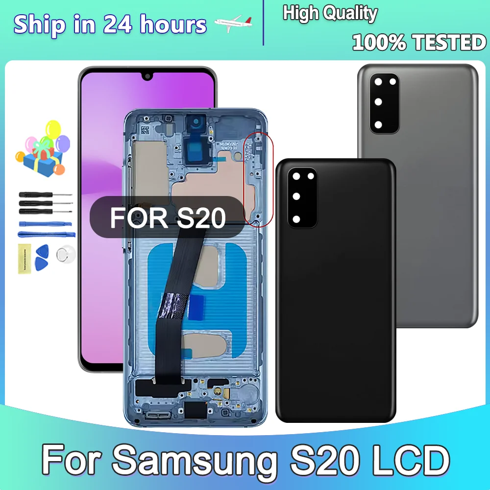 

TFT S20 4G Screen for Samsung Galaxy S20 4G Lcd Display G980 SM-G980F/DS Touch Panel Digitizer Assembly Replacement