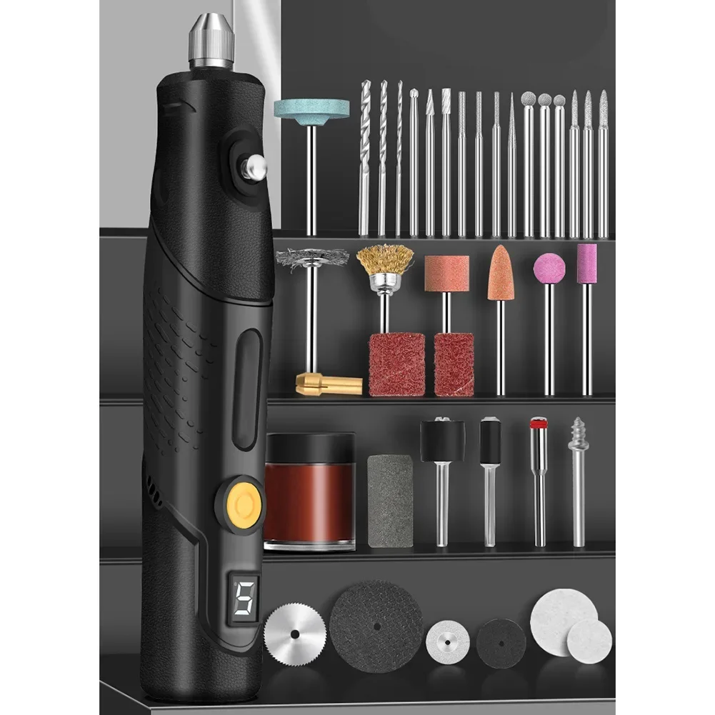 

Multifunctional Mini Electric Rotary Tool, Wood Engraving Pen, And Sander For Jewelry, Metal, And Glass