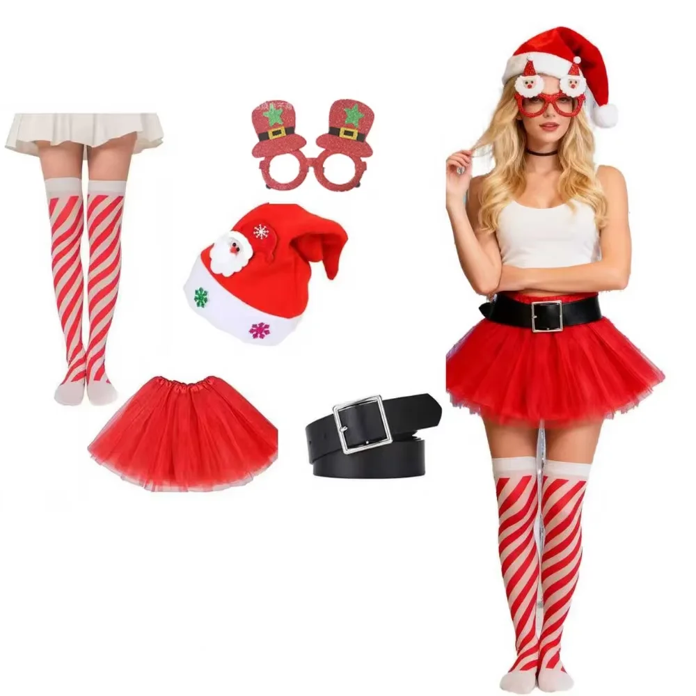 زي PESENAR The Elf للنساء، زي قزم للهالوين وعيد الميلاد، مجموعة كاملة من الملابس العائلية المطابقة