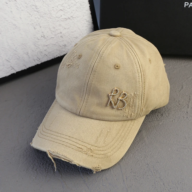 NONE 2025, neue koreanische Luxus-Baseballkappe, Design, Sonnenhut, amerikanische Jugend, personalisierbar, wassergewaschen, gestanzt, modischer Baseball-Hut-Trend 6
