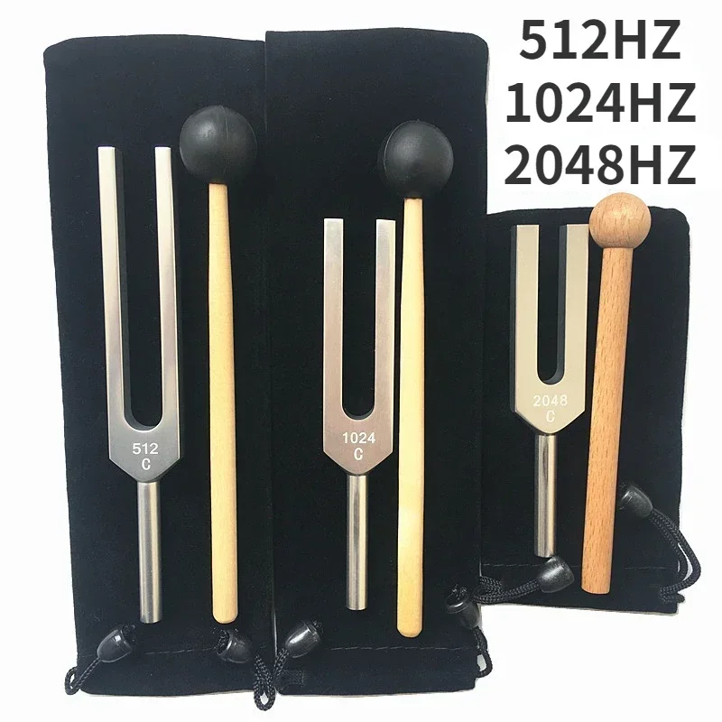 512 HZ 1204HZ 2048HZ Tuning Fork Therapeutic Diapason Medical Harmonizer Professional Percussion Instruments Tuning Forks