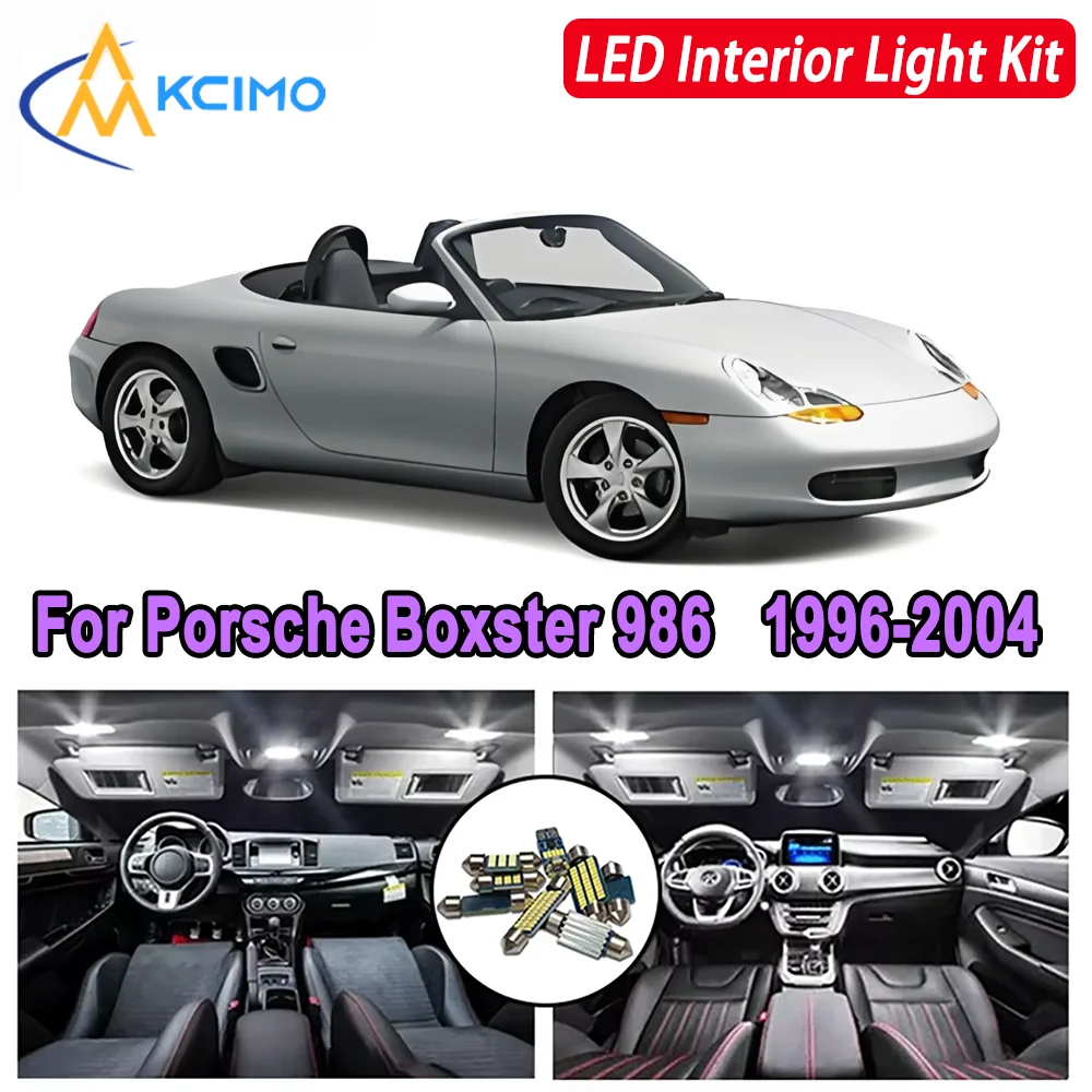 

For Porsche Boxster 986 (1996-2004) Premium Bright LED Interior Dome Map Trunk Light Kit Car Led Lamps Canbus Car LED Lights