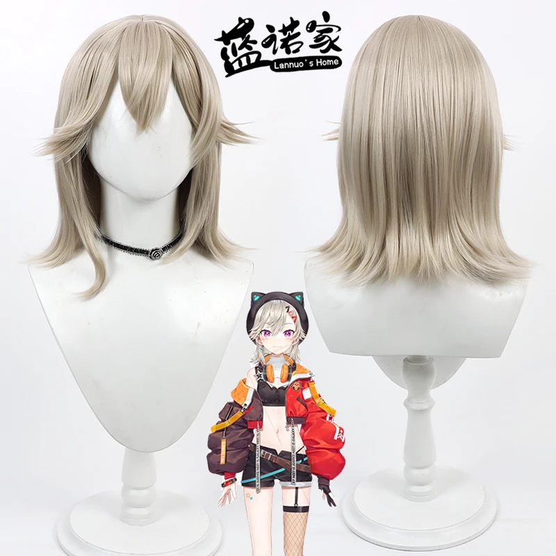 

Виртуальный YouTube Vtuber Komori Melto Cos, парик для косплея, реквизит для Хэллоуина, карнавала, синтетические волосы, термостойкое волокно + шапочка для парика