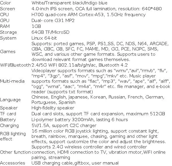Anbernic Rg 40xxv Retro Handheld Game Console Linux Ips Screen_voghion.com