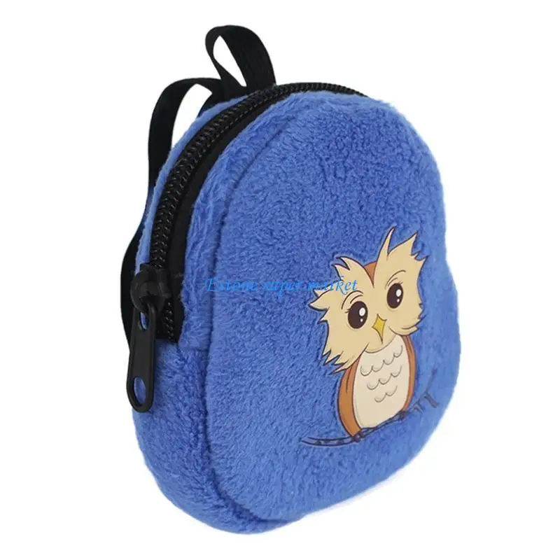 

090B Children's Coin Purse Bag Cartoon Plush for Boys Girls