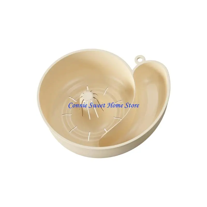 

LXAF Easy Carry вращающаяся сливная корзина для эффективной стирки продуктов 9,25-дюймовый кухонный фильтр с улитками, желтый