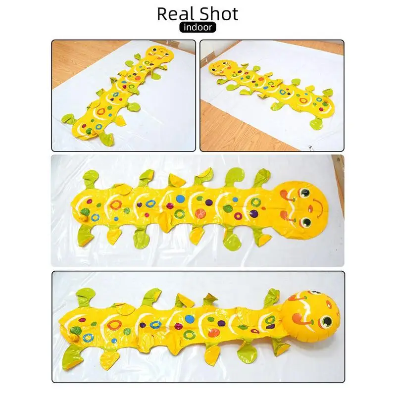 Caterpillar sprinkler caterpillar soaker sprinkler brinquedo de água ao ar livre jogo de pulverização para crianças meninos meninas jardim piscina festa