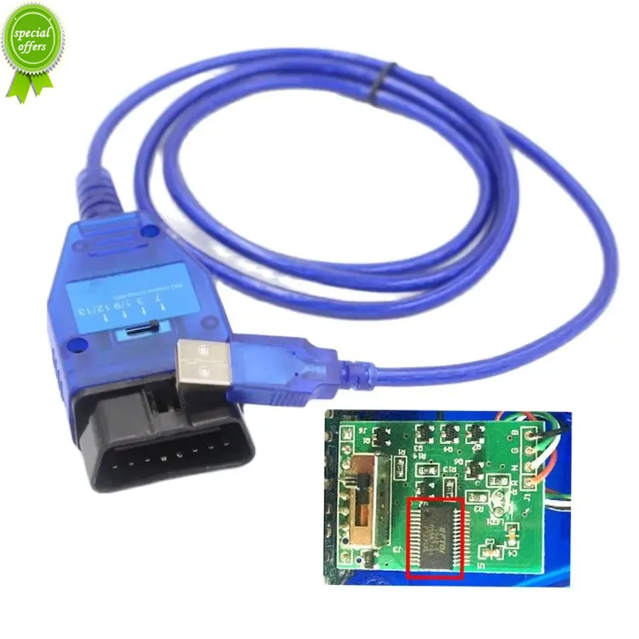 

New FTDI FT232RL Chip Auto Car Obd2 Diagnostic Cable for VAG USB forFiat VAG USB Interface Car Ecu Scan Tool 4 Way Switch