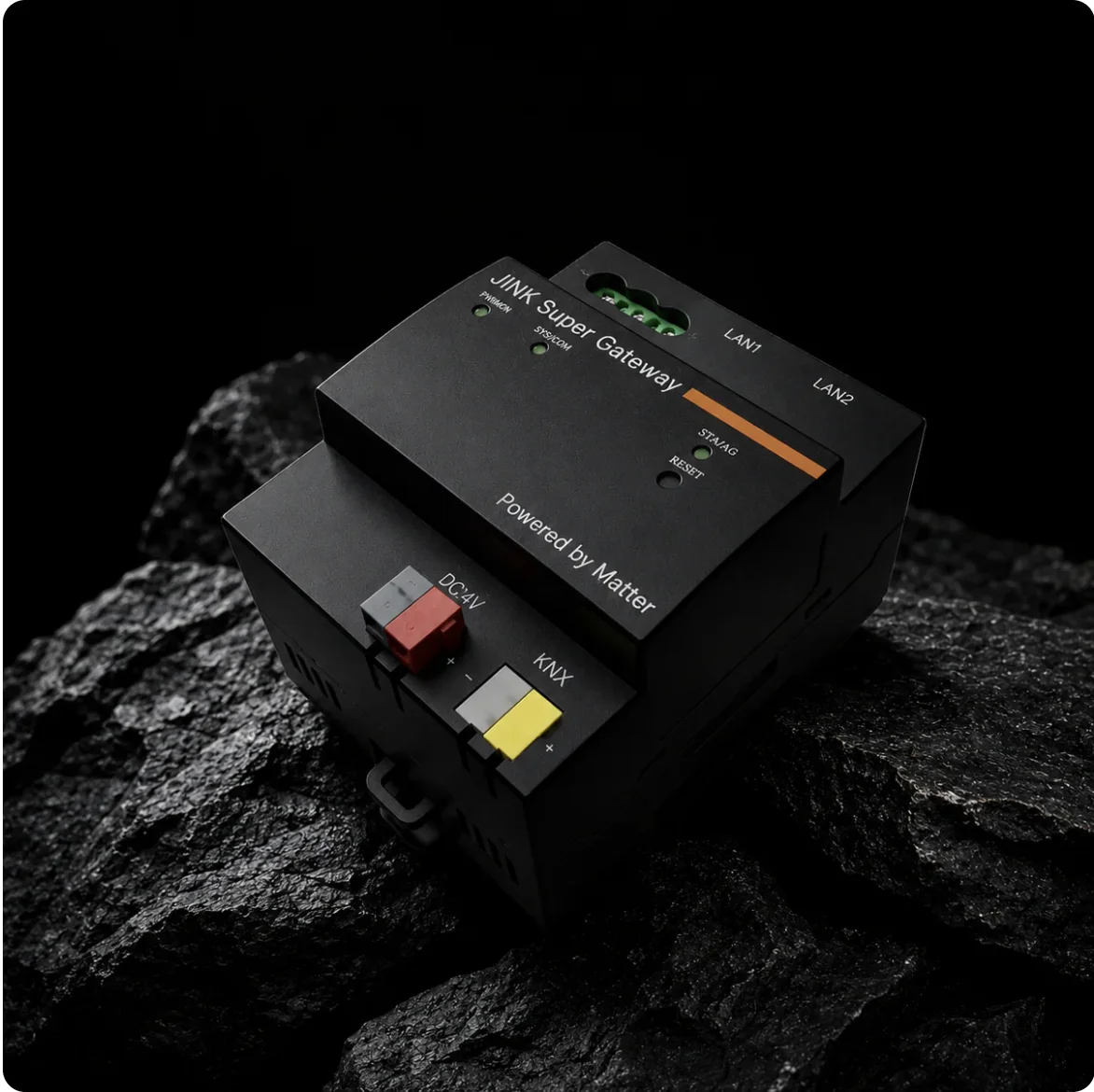 JINK Super Gateway KNX to Matter - Built-in Thread Border Router, Apple HomeKit Compatible Automation Hub