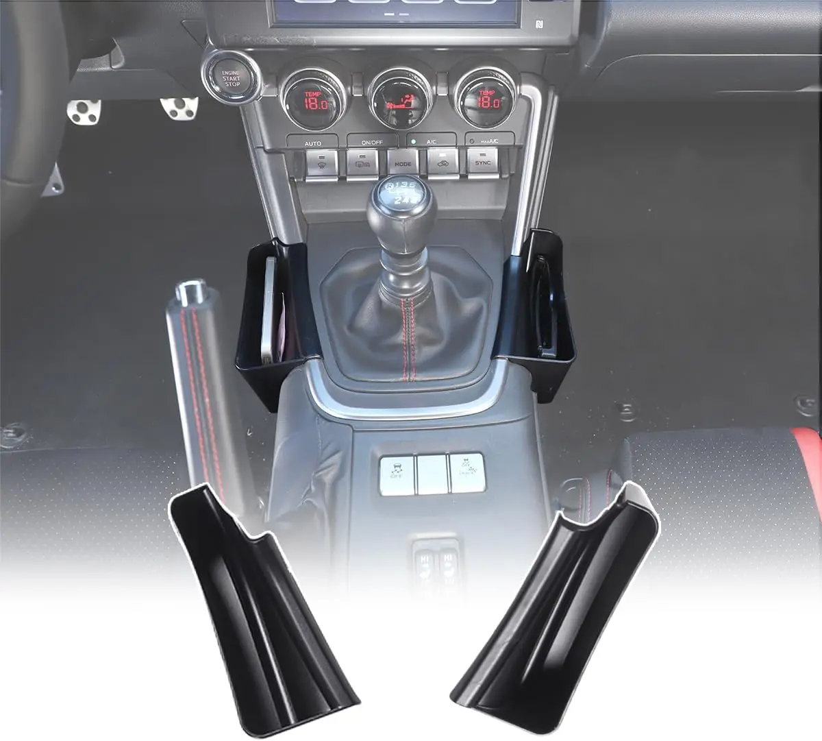 

ABS Car Center Console Gear Side Multipurpose Storage Box For Toyota 86 For Subaru BRZ 2022-2026 Phone Coin Stowing TidyTray