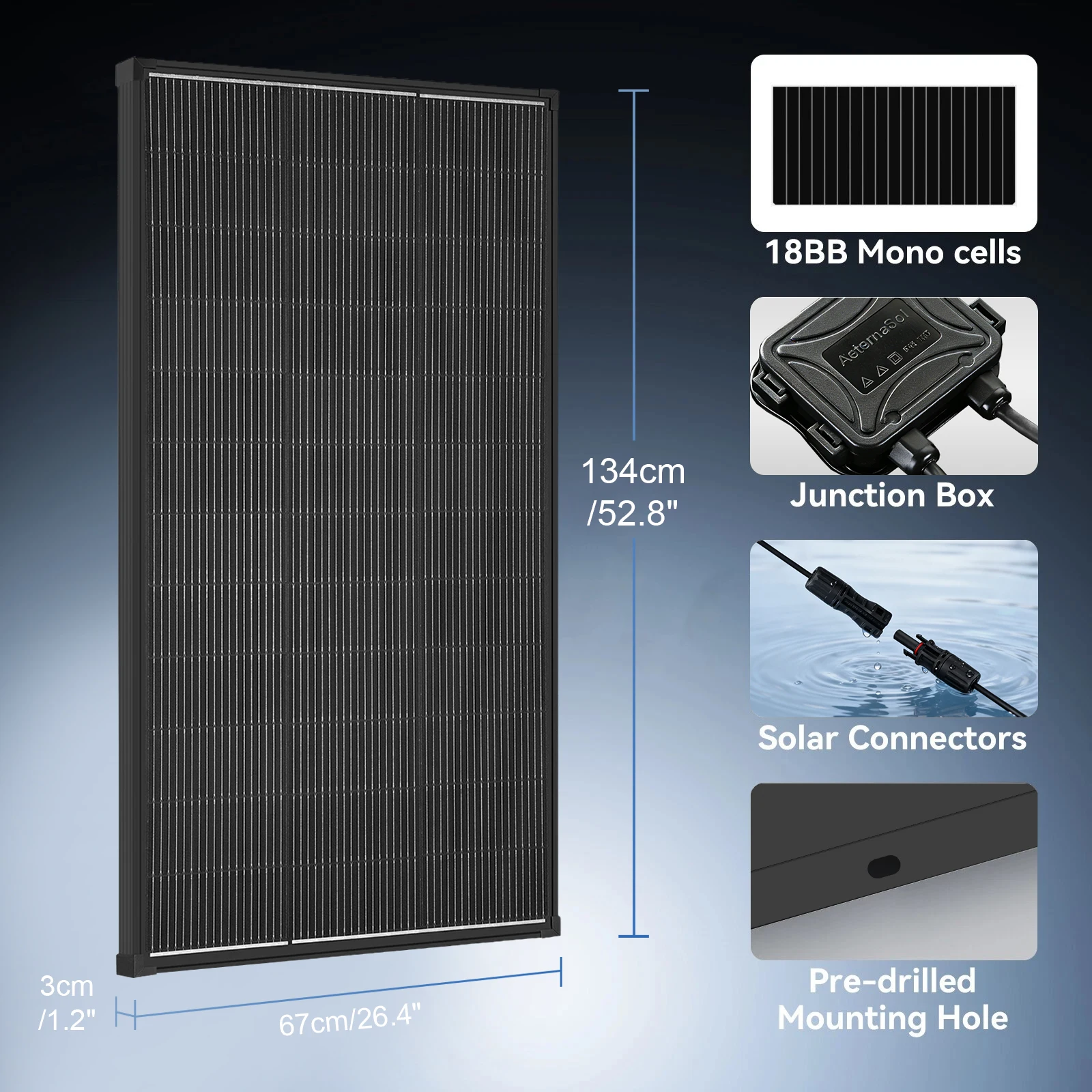 Солнечная панель AeternaSol 20 – обзор и цена Solar Panel 200W