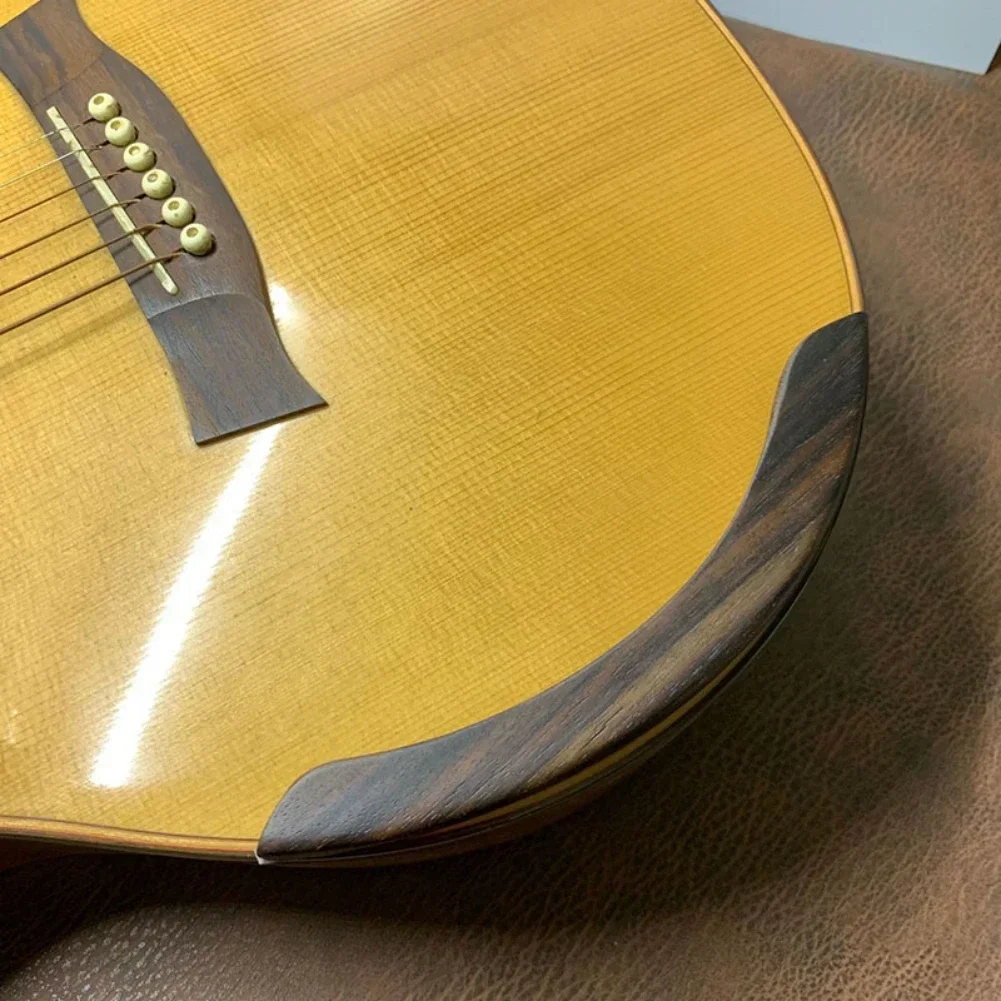 Guitar Armrest Rosewood Ebony Arm Rest for Acoustic and Classical Guitars Enhance Performance and Prevent Sweat Damage