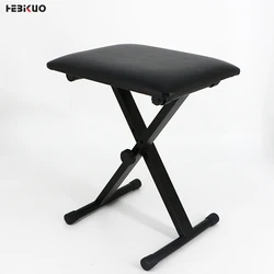 Hebikuo Q-90 Keyboard Bench X-Style Adjustable Height Piano Bench for Electronic Digital Keyboards Pianos