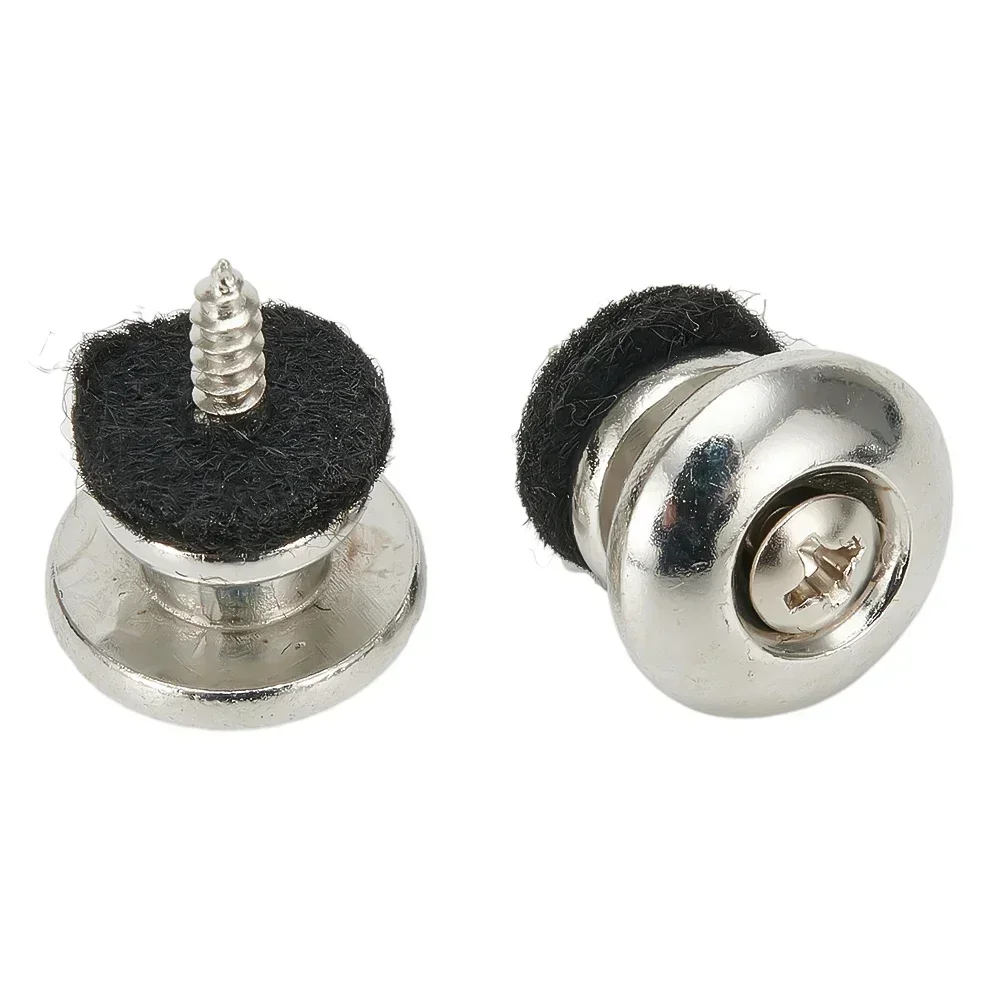 2 Pcs Guitar Strap Locks Button LocksiiiiGuitar Shoulder Strap Locks Pins MushroomsiiiiHeads Secure Screw Bass Parts