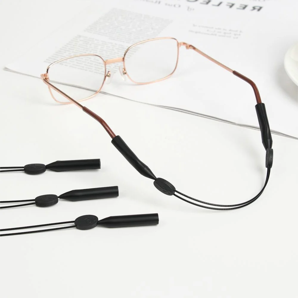 1PC Unisex Einstellbare Sport Brille Kette Silikon Seil Skalierbare Neck Cord Brillen Lanyard Vintage Strap Brillen Zubehör
