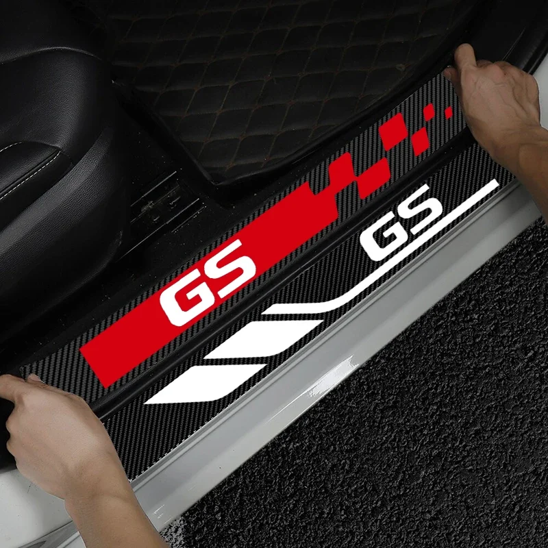 

4 шт. накладки на пороги автомобиля из карбона, защита от царапин для GS 300 350 450h 2006 2018 2013 2008 2014 2007 2015