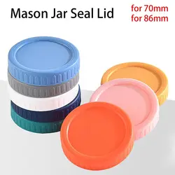 1Pc 70mm 86mm Reusable Plastic Mason Jar Lids for Wide Mouth Jar Leak-proof Seal Bottle Cover Spout Lid Good Seal Kitchen Tool