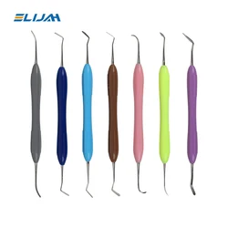 7Pcs/set Dental Composite Resin Filling Spatula Estetyczny zestaw do odbudowy Zestaw wypełniaczy z żywicy Narzędzia dentystyczne Szpatułka do odbudowy Narzędzie