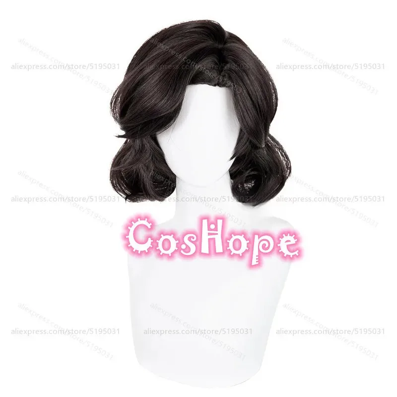 كاندي 2025IDV أنثى راقصة مارغريثا زيل 33 سنتيمتر شعر مستعار أسود قصير تأثيري أنيمي مقاومة للحرارة بيروكات صناعية لشركة