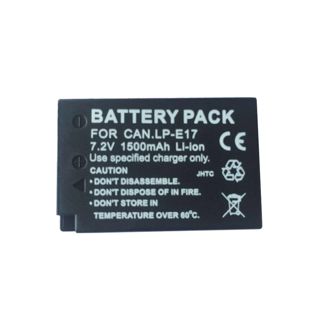 New 7.2V 1500mAH Camera Lithium Battery Pack Li-ion Rechargeable Batteries Cell Pack For Canon LP-E17 EOS M3 EOS 750D 760D SLR