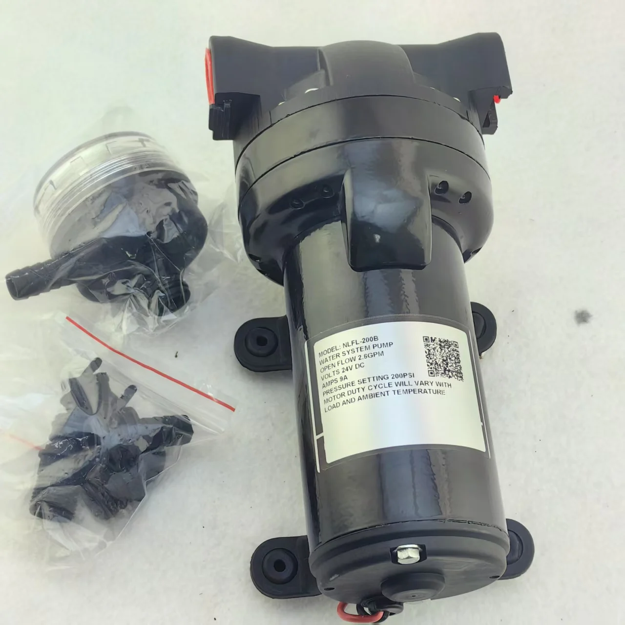 

Diaphragm pump high pressure pump 12V 24V DC reciprocating self-priming booster pump