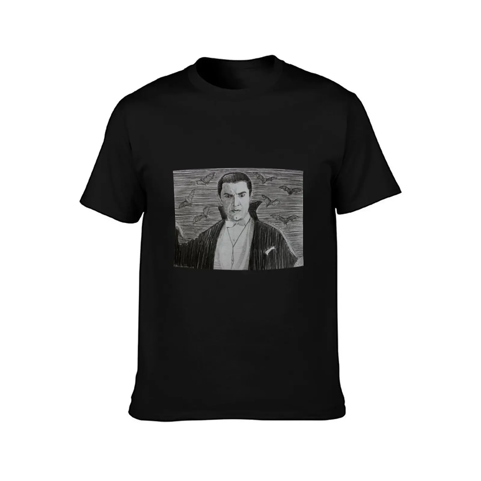 Bela Lugosi Dracula Pencil Drawing T-Shirt Blouse customs design your own mens vintage t shirts