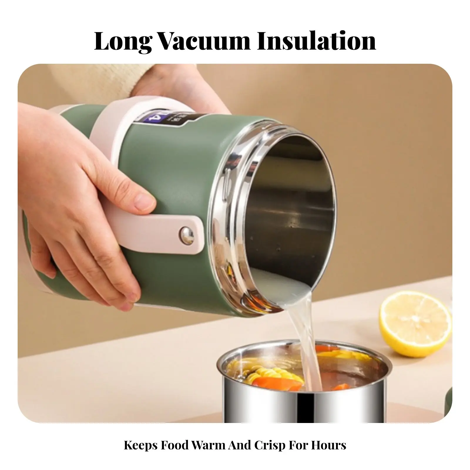 

Термос для еды, из нержавеющей стали 304, 3 отделения, большой объем, портативный контейнер для еды, для офиса, зима, новый дизайн