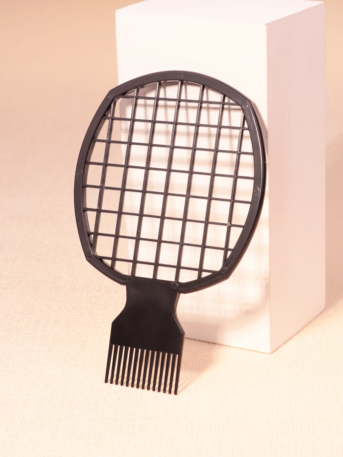 Haarstyling-Kammset - Afrikanischer Stahlnadel-Einsatzkamm, Lockengitter, geeignet zum Locken von Haaren, speziell für Echthaarperücken – Detail 2
