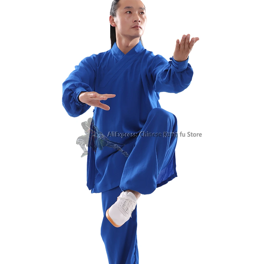 Custom Tailor High Quality Chinese Kung fu Suit Wudang Taoist Tai Chi Uniform Shaolin Wushu Martial arts Taiji Suit 25 Colors