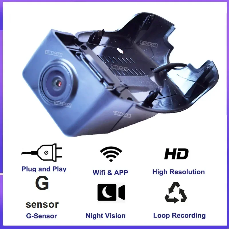 

TIMACAM 4K 2160P Dashcam Двойные камеры 2K Wi-Fi Автомобильный видеорегистратор для Volvo XC60 S90 V90 2017 2018 2019 2020 2021 Видеорегистратор
