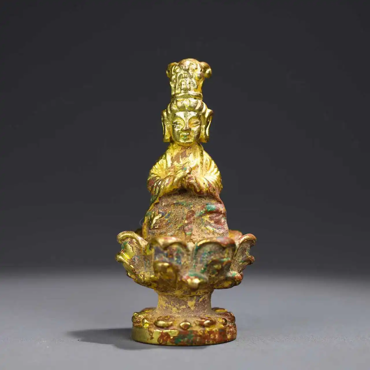 Little lotus guanyin bodhisattva buddha Ornament Decoration Tea Pet Figurines Desk Decor Accessories
