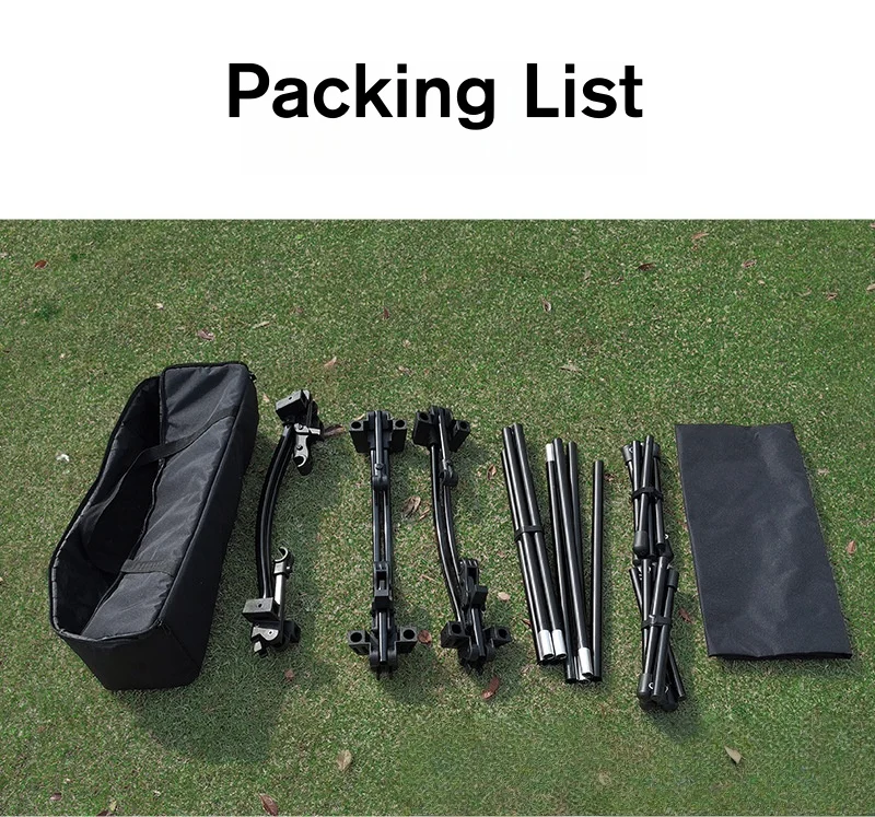 Camping Folding Bed 440 Lb Load Capacity Portable Detachable Folding Bed Suitable For Camping Hiking And Sleeping