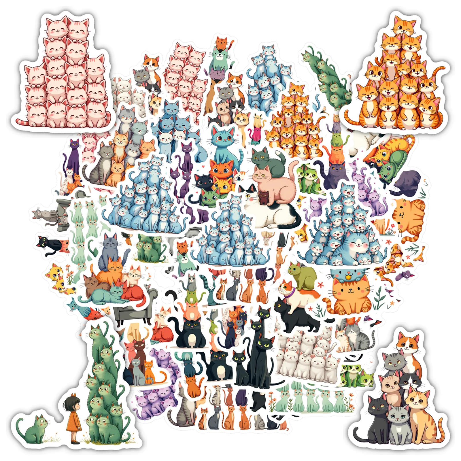 

35-100 шт. наклейки с героями мультфильмов, причудливые наклейки, канцелярские наклейки для чемодана, холодильника, телефона, багажа, ноутбука, гитары