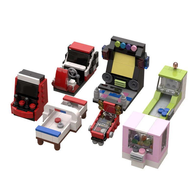 MOC مدينة الكرة والدبابيس ممر ألعاب سباق اللبنات آلة مخلب الرقص الرقص الثورة عرض الشارع الطوب لعب الاطفال هدية #2