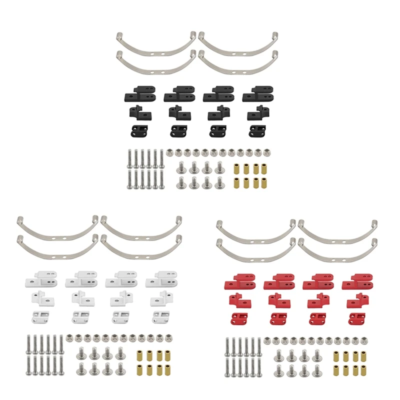 Accesorios de suspensión de amortiguación de resorte de hoja para coche teledirigido 1/16 WPL B24 4WD, piezas de actualización, 1 Juego