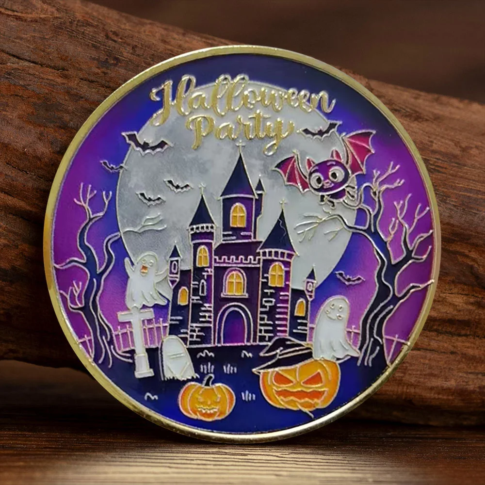 Halloween Commemorative Coins, Halloween Party Gifts, Festival Small Gifts