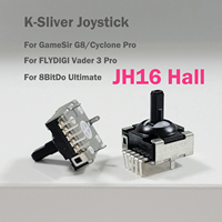 2pcs K-SILVER JH16 Hall Joystick for Gamesir G8 Flydigi Vader 3 Pro for 8BitDo 2.4G/Machenike G5 Pro Hall 3D Analog Thumbstick
